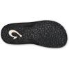 OLUKAI Ho’opio Hau Women’s Beach Sandals, Quick-Dry Flip-Flop Slides, Water Resistant Suede Lining & Wet Grip Soles, Soft Comfort Fit & Arch Support(Black/Dark Shadow)
