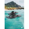 OLUKAI Ho’opio Hau Women’s Beach Sandals, Quick-Dry Flip-Flop Slides, Water Resistant Suede Lining & Wet Grip Soles, Soft Comfort Fit & Arch Support(Black/ Black)