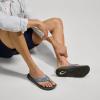 OLUKAI Ho’opio Hau Women’s Beach Sandals, Quick-Dry Flip-Flop Slides, Water Resistant Suede Lining & Wet Grip Soles, Soft Comfort Fit & Arch Support(Blissful Blue/Dark Shadow)