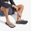 OLUKAI Ho’opio Hau Women’s Beach Sandals, Quick-Dry Flip-Flop Slides, Water Resistant Suede Lining & Wet Grip Soles, Soft Comfort Fit & Arch Support(Blue Fog/Rock)