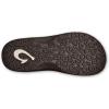 OLUKAI Ho’opio Hau Women’s Beach Sandals, Quick-Dry Flip-Flop Slides, Water Resistant Suede Lining & Wet Grip Soles, Soft Comfort Fit & Arch Support(Blue Depth/Espresso)