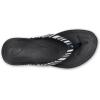 OLUKAI Ho’opio Hau Women’s Beach Sandals, Quick-Dry Flip-Flop Slides, Water Resistant Suede Lining & Wet Grip Soles, Soft Comfort Fit & Arch Support(Blue Depth/Stripe)