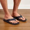 OLUKAI Ho’opio Hau Women’s Beach Sandals, Quick-Dry Flip-Flop Slides, Water Resistant Suede Lining & Wet Grip Soles, Soft Comfort Fit & Arch Support(Blue Depth/Dk Shadow)