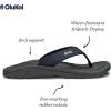 OLUKAI Ho’opio Hau Women’s Beach Sandals, Quick-Dry Flip-Flop Slides, Water Resistant Suede Lining & Wet Grip Soles, Soft Comfort Fit & Arch Support(Blue Depth/Dk Shadow)