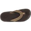 OLUKAI Ho’opio Hau Women’s Beach Sandals, Quick-Dry Flip-Flop Slides, Water Resistant Suede Lining & Wet Grip Soles, Soft Comfort Fit & Arch Support(Brown Dark Wood)