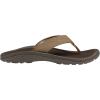 OLUKAI Ho’opio Hau Women’s Beach Sandals, Quick-Dry Flip-Flop Slides, Water Resistant Suede Lining & Wet Grip Soles, Soft Comfort Fit & Arch Support(Brown Dark Wood)