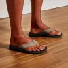 OLUKAI Ho’opio Hau Women’s Beach Sandals, Quick-Dry Flip-Flop Slides, Water Resistant Suede Lining & Wet Grip Soles, Soft Comfort Fit & Arch Support(Clay/Onyx)