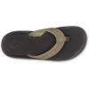 OLUKAI Ho’opio Hau Women’s Beach Sandals, Quick-Dry Flip-Flop Slides, Water Resistant Suede Lining & Wet Grip Soles, Soft Comfort Fit & Arch Support(Clay/Onyx)