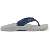 OLUKAI Ho’opio Hau Women’s Beach Sandals, Quick-Dry Flip-Flop Slides, Water Resistant Suede Lining & Wet Grip Soles, Soft Comfort Fit & Arch Support(Coastal Blue/Ash)