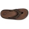 OLUKAI Ho’opio Hau Women’s Beach Sandals, Quick-Dry Flip-Flop Slides, Water Resistant Suede Lining & Wet Grip Soles, Soft Comfort Fit & Arch Support(Dark Java/Ray)