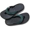 OLUKAI Ho’opio Hau Women’s Beach Sandals, Quick-Dry Flip-Flop Slides, Water Resistant Suede Lining & Wet Grip Soles, Soft Comfort Fit & Arch Support(Deep Green/Dark Shadow)