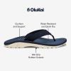 OLUKAI Ho’opio Hau Women’s Beach Sandals, Quick-Dry Flip-Flop Slides, Water Resistant Suede Lining & Wet Grip Soles, Soft Comfort Fit & Arch Support(Deepest Depths/Deepst Depths)
