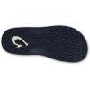 OLUKAI Ho’opio Hau Women’s Beach Sandals, Quick-Dry Flip-Flop Slides, Water Resistant Suede Lining & Wet Grip Soles, Soft Comfort Fit & Arch Support(Deepest Depths/Deepst Depths)