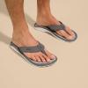 OLUKAI Ho’opio Hau Women’s Beach Sandals, Quick-Dry Flip-Flop Slides, Water Resistant Suede Lining & Wet Grip Soles, Soft Comfort Fit & Arch Support(Graphite/Graphite)