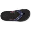 OLUKAI Ho’opio Hau Women’s Beach Sandals, Quick-Dry Flip-Flop Slides, Water Resistant Suede Lining & Wet Grip Soles, Soft Comfort Fit & Arch Support(Navy/Onyx)