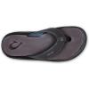 OLUKAI Ho’opio Hau Women’s Beach Sandals, Quick-Dry Flip-Flop Slides, Water Resistant Suede Lining & Wet Grip Soles, Soft Comfort Fit & Arch Support(Pavement/Pavement)