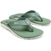 OLUKAI Ho’opio Hau Women’s Beach Sandals, Quick-Dry Flip-Flop Slides, Water Resistant Suede Lining & Wet Grip Soles, Soft Comfort Fit & Arch Support(Pine/Pine)