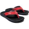OLUKAI Ho’opio Hau Women’s Beach Sandals, Quick-Dry Flip-Flop Slides, Water Resistant Suede Lining & Wet Grip Soles, Soft Comfort Fit & Arch Support(Red Lava/Black)
