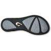 OLUKAI Ho’opio Hau Women’s Beach Sandals, Quick-Dry Flip-Flop Slides, Water Resistant Suede Lining & Wet Grip Soles, Soft Comfort Fit & Arch Support(Silver/Charcoal)