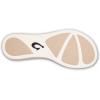OLUKAI Ho’opio Hau Women’s Beach Sandals, Quick-Dry Flip-Flop Slides, Water Resistant Suede Lining & Wet Grip Soles, Soft Comfort Fit & Arch Support(Silver/Pineapple)