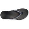 OLUKAI Ho’opio Hau Women’s Beach Sandals, Quick-Dry Flip-Flop Slides, Water Resistant Suede Lining & Wet Grip Soles, Soft Comfort Fit & Arch Support(Trench/Stripe)