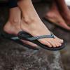 OLUKAI Ho’opio Hau Women’s Beach Sandals, Quick-Dry Flip-Flop Slides, Water Resistant Suede Lining & Wet Grip Soles, Soft Comfort Fit & Arch Support(Trench/Stripe)