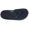 OLUKAI Ho’opio Hau Women’s Beach Sandals, Quick-Dry Flip-Flop Slides, Water Resistant Suede Lining & Wet Grip Soles, Soft Comfort Fit & Arch Support(Trench Blue/Tren)