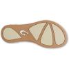 OLUKAI Ho’opio Malua Women’s Water Friendly Sandals, Flip Flops for Beach & Everyday, Arch Support & Comfort Fit(Bright White/Warm Sand)