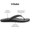 OLUKAI Ho’opio Malua Women’s Water Friendly Sandals, Flip Flops for Beach & Everyday, Arch Support & Comfort Fit(Lava Rock/Lava Rock)