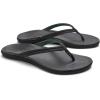 OLUKAI Ho’opio Malua Women’s Water Friendly Sandals, Flip Flops for Beach & Everyday, Arch Support & Comfort Fit(Lava Rock/Lava Rock)