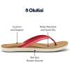 OLUKAI Ho’opio Malua Women’s Water Friendly Sandals, Flip Flops for Beach & Everyday, Arch Support & Comfort Fit(Mystic Berry/Hot Pink)