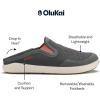 OLUKAI Moku Slip-On Men’s Boat Shoes, Enhanced Grip & Traction, Lightweight & Breathable Mesh, Comfort Fit & All-Day Wear(Island Salt/Koi)