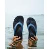 OLUKAI Ohana Women’s Beach Sandals, Water Resistant Flip Flops, Arch Support & Comfort Fit, Lightweight & Durable, Enhanced Grip & Traction(Blueberry/Black)