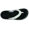 OLUKAI Ohana Women’s Beach Sandals, Water Resistant Flip Flops, Arch Support & Comfort Fit, Lightweight & Durable, Enhanced Grip & Traction(Bright White/Hua)