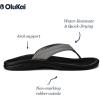 OLUKAI Ohana Women’s Beach Sandals, Water Resistant Flip Flops, Arch Support & Comfort Fit, Lightweight & Durable, Enhanced Grip & Traction(Charcoal/Onyx)