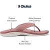 OLUKAI Ohana Women’s Beach Sandals, Water Resistant Flip Flops, Arch Support & Comfort Fit, Lightweight & Durable, Enhanced Grip & Traction(Coral Rose/Coral Rose)