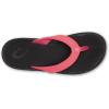OLUKAI Ohana Women’s Beach Sandals, Water Resistant Flip Flops, Arch Support & Comfort Fit, Lightweight & Durable, Enhanced Grip & Traction(Hot Pink/Black)