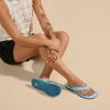 OLUKAI Ohana Women’s Beach Sandals, Water Resistant Flip Flops, Arch Support & Comfort Fit, Lightweight & Durable, Enhanced Grip & Traction(Misty Blue/Misty Blue)