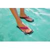 OLUKAI Ohana Women’s Beach Sandals, Water Resistant Flip Flops, Arch Support & Comfort Fit, Lightweight & Durable, Enhanced Grip & Traction(Orchid Flower/Black)