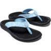 OLUKAI Ohana Women’s Beach Sandals, Water Resistant Flip Flops, Arch Support & Comfort Fit, Lightweight & Durable, Enhanced Grip & Traction(Pale Blue/Black)