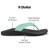 OLUKAI Ohana Women’s Beach Sandals, Water Resistant Flip Flops, Arch Support & Comfort Fit, Lightweight & Durable, Enhanced Grip & Traction(Paradise/Black)