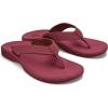 OLUKAI Ohana Women’s Beach Sandals, Water Resistant Flip Flops, Arch Support & Comfort Fit, Lightweight & Durable, Enhanced Grip & Traction(Red Earth/Red Earth)