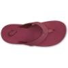 OLUKAI Ohana Women’s Beach Sandals, Water Resistant Flip Flops, Arch Support & Comfort Fit, Lightweight & Durable, Enhanced Grip & Traction(Red Earth/Red Earth)
