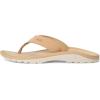 OLUKAI Ohana Women’s Beach Sandals, Water Resistant Flip Flops, Arch Support & Comfort Fit, Lightweight & Durable, Enhanced Grip & Traction(Sandbar/Sandbar)