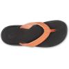 OLUKAI Ohana Women’s Beach Sandals, Water Resistant Flip Flops, Arch Support & Comfort Fit, Lightweight & Durable, Enhanced Grip & Traction(Shell Coral/Black)