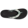 OLUKAI Ohana Women’s Beach Sandals, Water Resistant Flip Flops, Arch Support & Comfort Fit, Lightweight & Durable, Enhanced Grip & Traction(Silver Pine/Pua)