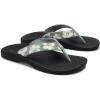 OLUKAI Ohana Women’s Beach Sandals, Water Resistant Flip Flops, Arch Support & Comfort Fit, Lightweight & Durable, Enhanced Grip & Traction(Silver Pine/Pua)