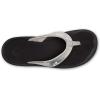 OLUKAI Ohana Women’s Beach Sandals, Water Resistant Flip Flops, Arch Support & Comfort Fit, Lightweight & Durable, Enhanced Grip & Traction(Silver/Orchid)