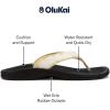 OLUKAI Ohana Women’s Beach Sandals, Water Resistant Flip Flops, Arch Support & Comfort Fit, Lightweight & Durable, Enhanced Grip & Traction(Toasted Coconut/Pa’i)