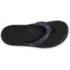 OLUKAI Ohana Women’s Beach Sandals, Water Resistant Flip Flops, Arch Support & Comfort Fit, Lightweight & Durable, Enhanced Grip & Traction(Trench Blue/Orchid)